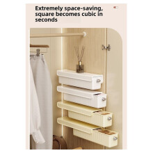 Convenient Wall-Mounted Storage Organizer for Underwear and Socks Space-Saving Wall-Mounted Drawer Organizer B