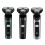 Electric Shaver LCD Digital Display Three- Floating Rechargeable   Waterproof Shaver Type-C Charge Silver 1