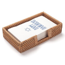 Porte-Serviettes Rectangulaire en Rotin, Panier à Serviettes en Osier pour la Cuisine, Porte-Serviettes Tissés pour les Tables