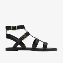(Standard, 4 (Adults')) Erisia Glad Black Leather