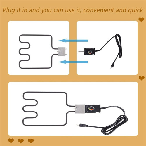 Electric Smoker and Grill Heating Element Replacement Part Smoker Heating Element for Master-Built Smokers US Plug