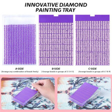 12-Pack Trabricks Bandejas de Arte de Diamante Empilháveis com Tampas, Kits de Arte de Pintura de Diamante para Adultos para Artesanato de Arte DIY D