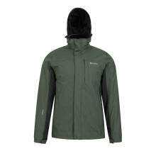 (L, Khaki) Mountain Warehouse Mens Thunderstorm 3 in 1 Waterproof Jacket