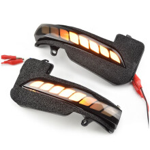 1 Par de Luces LED de Intermitente Dinámico para Espejo Retrovisor Lateral de para  Hilux Revo Fortuner Innova 2016-2021
