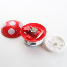 Aspirateur de Bureau à Main en Forme de Champignon, Nettoyeur de Bureau, Effaceur de Poussière, Papier, Balayeuse à Poussière, Vert