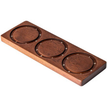 Support de Rangement Magnétique pour Panier à Café, Support Mural en Séquoia de 51 mm avec Adsorption Magnétique pour Accessoires Expresso