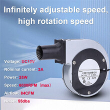 6000RPM Barbecue Fan with Variable Speed Controller 12V Blower Fan BBQ Blower Fan for Picnic Grill Wood Stove US Plug