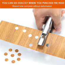 Hole Punch 1/4 Inch-6mm Single Hole Hole Punch, Heavy Duty Hole Punch Single, Portable Handheld Long Hole Hole Punch