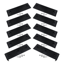 Boat Trailer Bunk Slide Pads and Enders for Easier Launching & Loading, 3x10Inch Boat Trailer Bunk Slicks Black