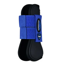 (20cm x 22cm, Black/Cobalt) Weatherbeeta Tough Tec Open Front Horse Boots