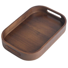 Plateau à Thé en Bambou Massif, Petit Plateau pour la Maison, Tasse à Thé, Plateau à Thé, Service à Thé, Assiette de Rangement, M