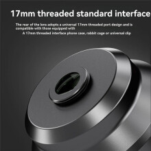 HD 60mm Telephoto Lens for Smartphones 17mm Thread Lens Backplate 58mm Filter Interface 1.7X Magnification