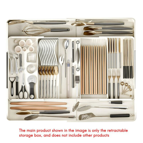 Versatile Adjustable Plastic Organizer Set - ,Large Capacity for Desk, Drawer, Coffee Bar, Kitchen & Office