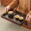 Bamboo Wooden Tea Tray - Rectangular Solid Wood Serving Tray for Hotel, Home Dinner Plate, Tea Stand, Tableware Storage 6