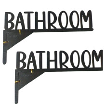 Cute Door Topper,over the Door Sign Wood Door Frame Corner Decorations,Door Frame Toppers with Black Letters or Pattern