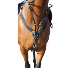 (Cob, Black) Whitaker Eastwood Elasticated Horse Breastplate