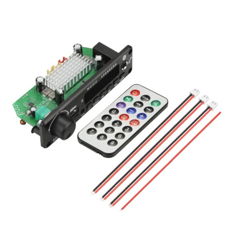 2x100W 12V Amplifier Audio Player BT 5.0 MP3 Decoder Board MP3 Player Car FM Radio Module USB Mic Record Call 1
