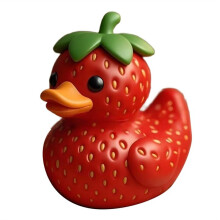 Sculpture de Canard en Résine, Adorable Statue de Canard Fruité pour Tableau de Bord de Voiture, Bureau, Décoration D'Intérieur, Cadeaux (Canard