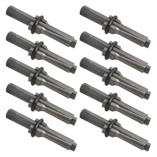 Stone Splitter Tools - 5/8" Wedge and Feathers Shims Set for Granite, Concrete, Marble 10 Pack