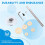 Inside Pipe Cutter for PVC Pipe,Cutter Tool Set with Scale Adjustable Depth Gauge,5PCS Saw Blades,Internal Pipe Cutter 4