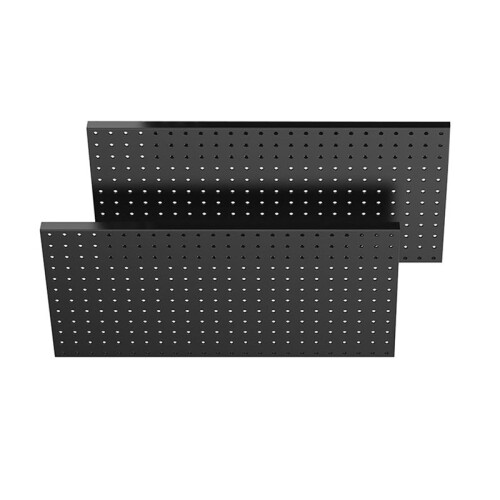 2 Pcs Nail Board Wall Panel Garage Tool Storage Board Perforated Board Warehouse Organization and Storage Nail Board 1