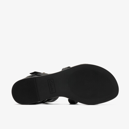 Clarks (Standard, 4 (Adults')) Erisia Glad Black Leather 2