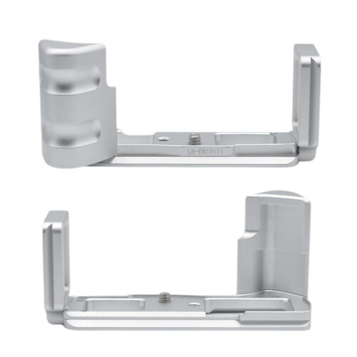 For  E-M10III Camera L Bracket Hand Grip Quick Release Plate Camera Accessories Silver 2