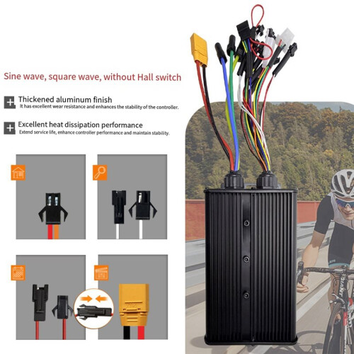 2000W 2500W 3000W Fietscontroller 48V 52V 60V 72V 60A Drie Standen 18 Buizen Sinus- en Blokgolfcontroller 2