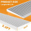 Threshold Ramps for Doorways Self Adhesive Threshold Ramp for Doorways, Wheelchairs, Strollers, Deceleration Ramp Grey 5