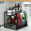 2 Tier Under Sink Organizers and Storage with Sliding Drawer Multi-Purpose Kitchen Bathroom Storage Rack Organization 6