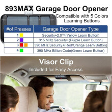 Garage Door Opener Keypads & Remotes for Liftmaster Chamberlain Wayne Dalton Openers Replaces 877MAX 893MAX