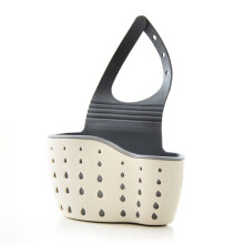 Cesto de Armazenamento com Torneira Dupla Espessada, Bolsa de Armazenamento Ajustável para Pendurar Na Pia, Acessórios para Organizador de Cozinha