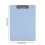 A4 Plastic Clipboard Light Blue 12x9in 3