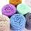Cotton Crochet Yarn Soft Durable Polyester 2 Rolls Black 3