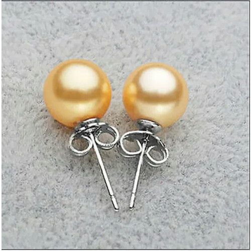South Sea Shell Pearl Earrings 925 Silver 12mm 2