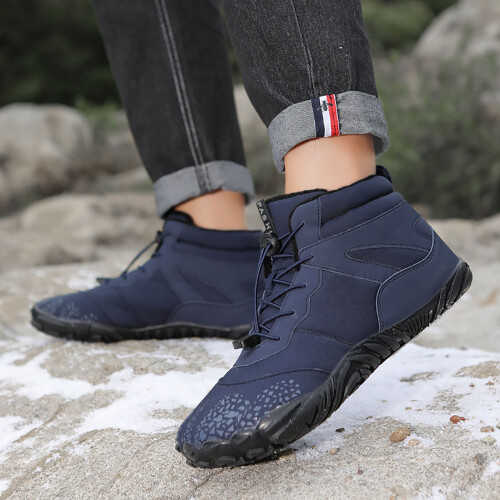 Men's Snow Boots Blue Size 7.5 with Removable Footbed 1