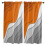 Abstract Orange Grey Gradient Curtains for Living Room 1