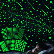 Glow-in-the-Dark Star Stickers for Kids Room Wall Decor