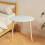 Detachable Round Wooden Side Table 1pc 5