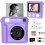 Kids Instant Print Camera 1080P Purple 1