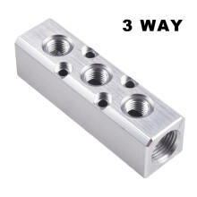 Aluminum Air Hose Manifold Block G1/4 Thread 2-4 Way