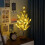 Artificial Christmas Tree with LED Lights Green 21.65 Inch 4