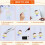 171 Pcs Shrinky Plastic Sheets Keychain Kit, with Key Chains Making Kit Key Rings, Tassels, Hole Punch for Keychains 3