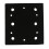 Sanding Pad Backing Plate Square 100x110mm 6-Hole for Ryobi 1