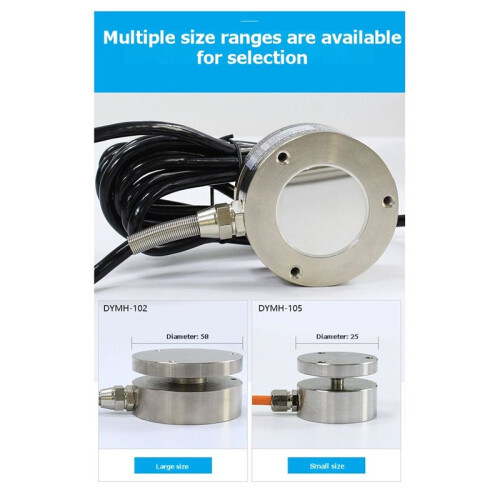 Flat Load Cell 0-100/200/500KG Force Measurement Pressure Diaphragm Scale Load Capacity Impact Force Testing 0-500KG