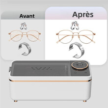 Ultrasonic Cleaning Machine Soundwave Technology Deep Cleaning Appliance for Glasses Dentures Jewelry Makeup Brushes