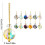 Crystal Glass Christmas Balls Multicolor 12 pcs 3