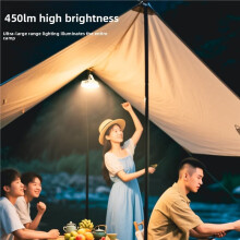 Solar-Notbeleuchtung für Camping, Tragbar, für Zelte und Outdoor-Aktivitäten, Wiederaufladbare SMD-LED-Hängelampe mit Digitaler Leistungsanzeige