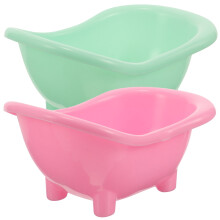 Smart Pet Chicken Coop Bird Bath Tub 2 pcs 15x9x7 cm