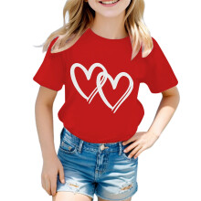Girls Knot Tunic Top Red Size 120